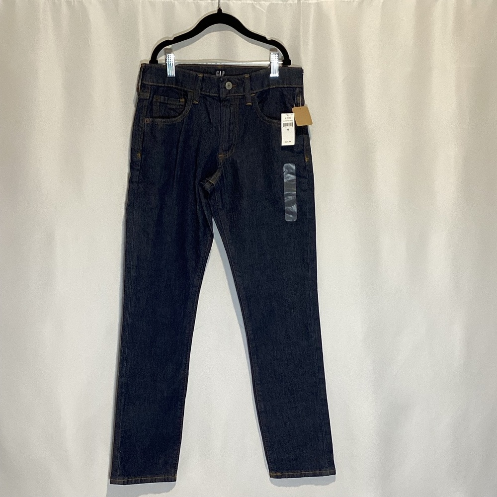 1743. Gap Boys Dark Wash Slim Tapered Jeans NWT Size 12